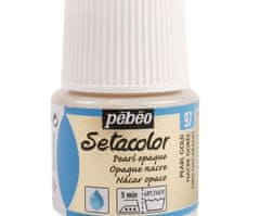 Pébéo Setacolor 45ml perleťová zlatá barva na textil,