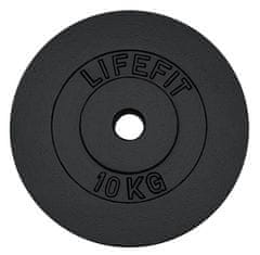 LIFEFIT Kotouč LIFEFIT 10kg, kovový, pro 30mm tyč