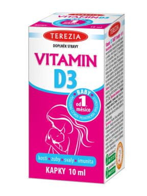 TEREZIA COMPANY TEREZIA VITAMIN D3 BABY od 1.měsíce 400 IU 10ml