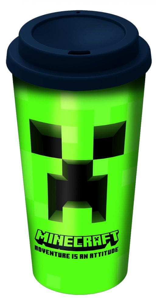 Alltoys Hrnek Minecraft s víčkem 520 ml