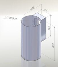 Ciarko Design Odsavač komínový Tubus Inox (CDP3801I) + 4 roky záruka po registraci