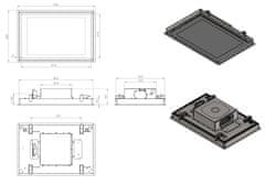 Ciarko Design Odsavač vestavný stropní SU Frame White (CDS9002B) + 4 roky záruka po registraci