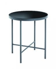 Mørtens Furniture Odkládací stolek Gery, 47 cm, černá