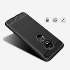 IZMAEL Pouzdro Carbon Bush TPU pre Motorola Moto G7 Play - Černá KP13256