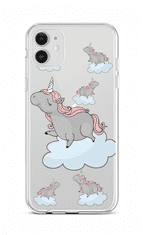 TopQ Kryt iPhone 12 silikon Grey Unicorns 55320