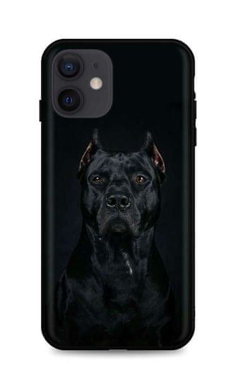 TopQ Kryt iPhone 12 silikon Dark Pitbull 55099