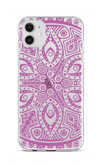 TopQ Kryt iPhone 12 silikon Violet Mandala 55304