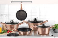 Berlingerhaus Wok s mramorovým povrchem 28 cm Rosegold Metallic Line