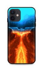 TopQ Kryt iPhone 12 silikon Fiery Batman 55158