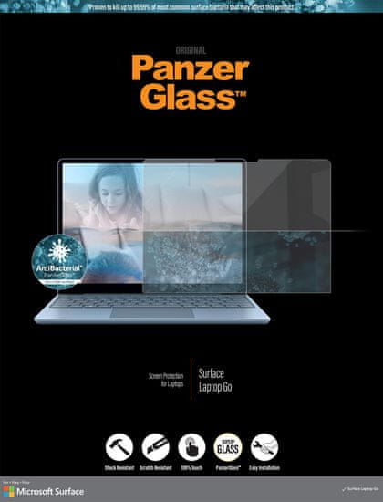 PanzerGlass Edge-to-Edge Antibacterial pro Microsoft Surface Laptop Go 6259