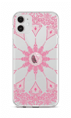 TopQ Kryt iPhone 12 silikon Pink Mandala 55328