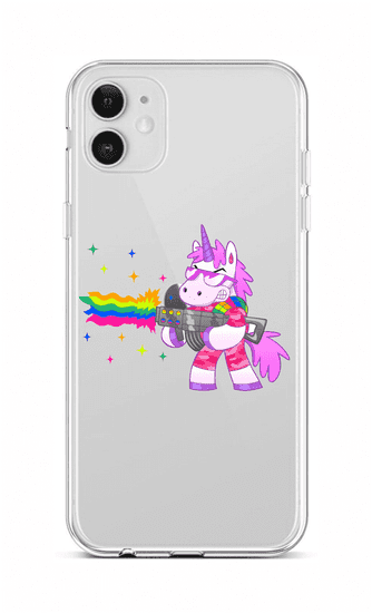 TopQ Kryt iPhone 12 silikon Rainbow Gun 55273