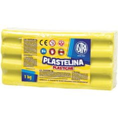 Astra Plastelína 1kg Citronová žlutá, 303111004