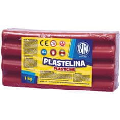 Astra Plastelína 1kg Růžová tmavá, 303111008