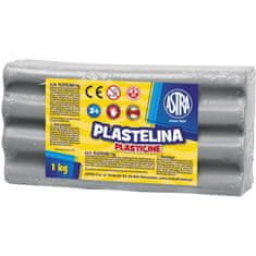 Astra Plastelína 1kg Šedá, 303111023