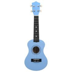 Greatstore Set soprano ukulele s obalem pro děti blankytně modré 21"