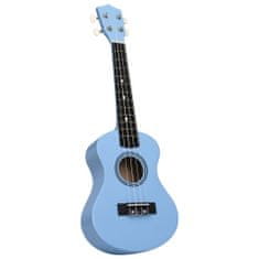 Vidaxl Set soprano ukulele s obalem pro děti blankytně modré 21"