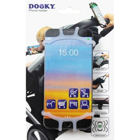 Dooky univerzální držák na mobilní telefon Transparent