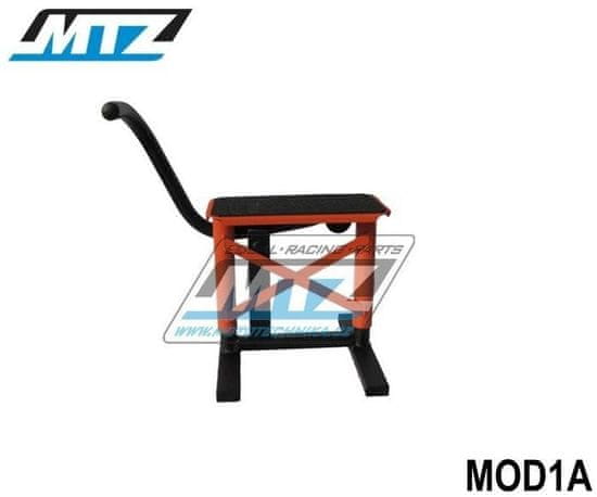 MTZ Stojánek MX (stojan pod motocykl) s kovovou deskou a protiskluzovou gumou - oranžový MOD1A-07/02