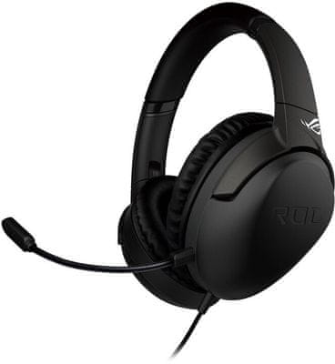 Sluchátka Asus ROG Strix GO Core (90YH02R1-B1UA00), 40mm měniče, dlouhá výdrž, herní headset