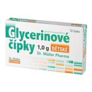 Dr. Müller DR.MULLER Glycer.čípky 1,0g dětské 12číp