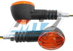 MTZ Blinkry Mini kulaté - černé s oranžovým krycím sklem 84-MIR7008