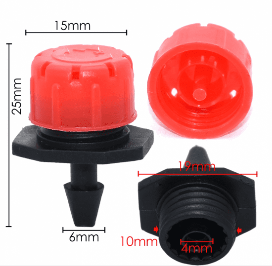 MXM Zadešťovací koncovka na 4/7mm hadici (0-70l / h)