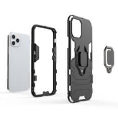 IZMAEL Odolné Pouzdro Ring Armor Case pro Apple iPhone 12/iPhone 12 Pro - Černá KP9705