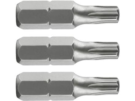 KITO Hrot TORX 4741425 hrot TORX sada 3ks, T 25x25mm, S2, FORTUM- , hrot TORX sada 3ks, T 25x25mm, S2, FORTUM- , S2