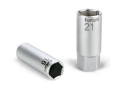 Fortum Hlavice nástrčná na zapalovací svíčky (4700904) hlavice nástrčná na zapalovací svíčky, 1/2", 21mm, L 65mm, magnet, 61CrV5