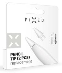 FIXED Náhradní hroty Pencil Tips pro Apple Pencil, 2 ks FIXPET-WH, bílé