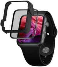 FIXED Ochranné tvrzené sklo 3D Full-Cover pro Apple Watch 41mm s aplikátorem FIXG3DW-817-BK, černé