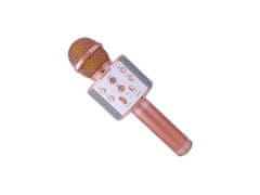 Leventi Bezdrátový karaoke mikrofon WS-858 - Rose Gold