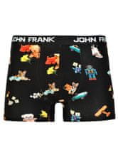 John Frank Pánské boxerky JFBD327, Černá, M