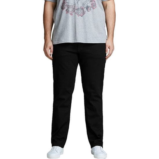 Jack&Jones Plus Pánské džíny Slim Fit JJITIM JJORIGINAL 12153645 Black Denim