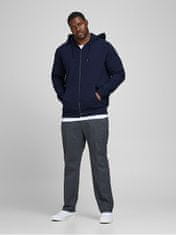 Jack&Jones Plus Pánská mikina JJEBASIC Regular Fit 12182493 Navy Blazer (Velikost 3XL)