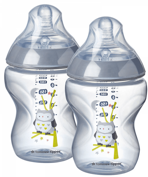 Tommee Tippee Kojenecká láhev C2N potisk Boy 2ks 260ml 0m+