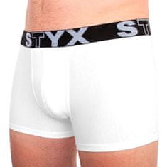 Styx Pánské boxerky sportovní guma nadrozměr bílé (R1061) - velikost XXXL