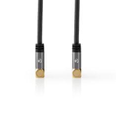 Nedis Fabritallic anténní kabel 100 dB zástrčka Coax - zásuvka Coax, 5 m (CSTB40015WT50)