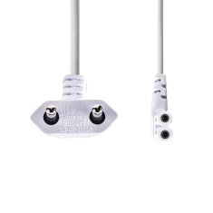 Nedis napájecí kabel zástrčka EURO - IEC-320-C7, bílý, 2 m (PCGP11055WT20)