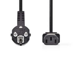 Nedis napájecí kabel zástrčka UNISCHUKO - IEC-320-C13 černá, 2 m (CEGP10015BK20)