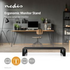 Nedis ERGOMFS300BK ergonomický podstavec pod monitor, černá