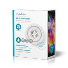 Nedis SmartLife chytrá WiFi siréna 85 dB, alarm nebo zvonek (WIFISI10CWT)