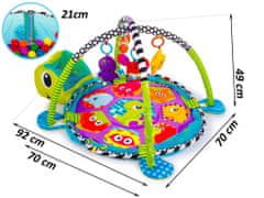iMex Toys multifunkční hrací deka 3v1 s míčky želva