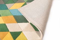 Flair Ručně všívaný kusový koberec Illusion Prism Green/Multi 80x150