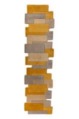 Flair Běhoun Abstract Collage Ochre/Natural 60x230