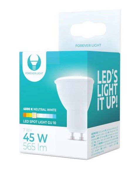 Forever LED žárovka GU10, 7 W, neutrální bílá (4500 K)