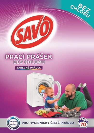 Savo Prací prášek na barevné prádlo 5 kg (70 praní)