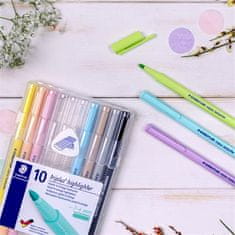 Staedtler Sada zvýrazňovačů "Triplus Textsurfer", 10 různých barev, 1-4 mm 362 CSB10