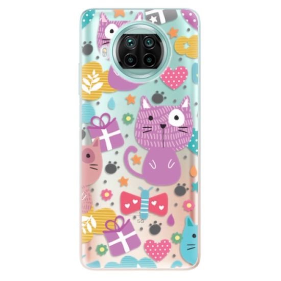 iSaprio Silikonové pouzdro - Cat pattern 01 pro Xiaomi Mi 10T Lite